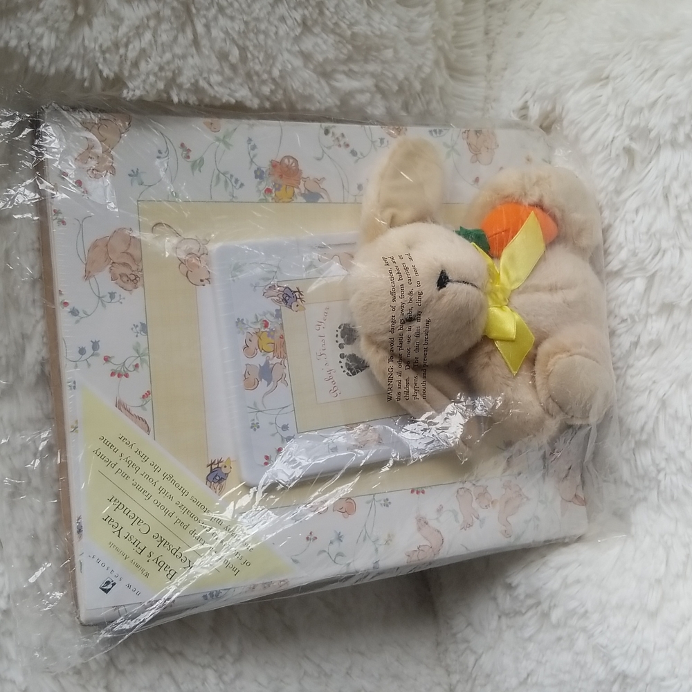 Baby's First Year Keepsake Calendar Gift Set Whimsy Animals by New Seasons